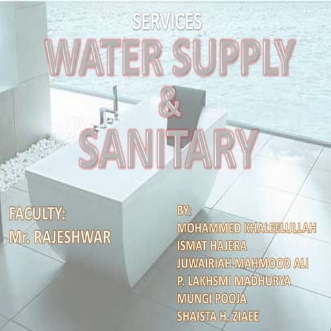 Sanitary and water supply