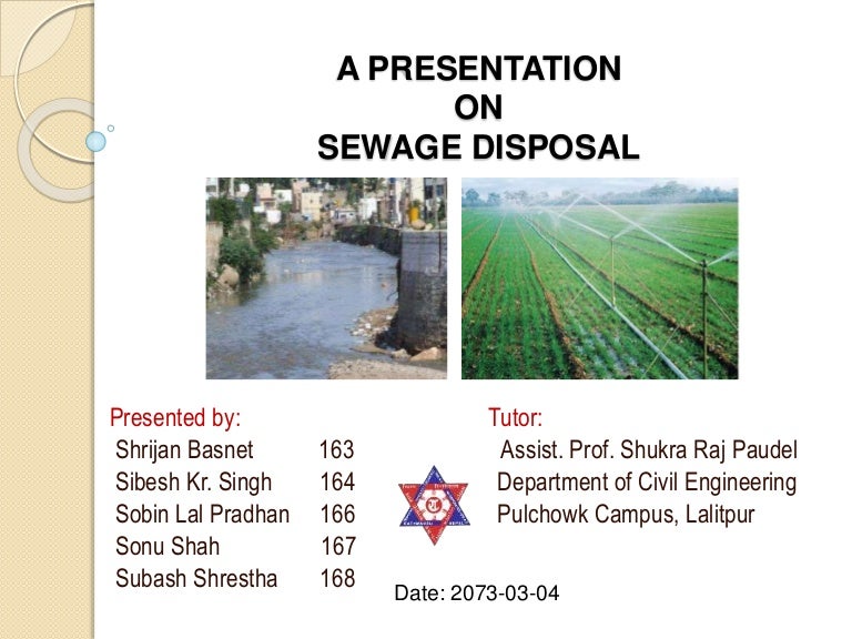 Sewage Disposal