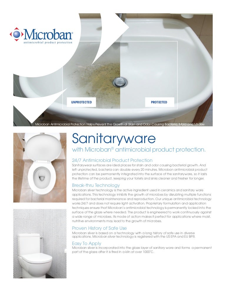 Microban Antimicrobial Sanitaryware Technology Sheet