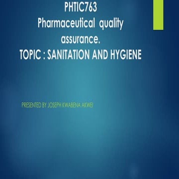 Comprehensive Guide to Sanitation and Hygiene in Pharmaceutical Quality ...