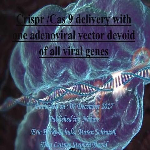 CRISPR/CAS9 ppt by sanjana pandey