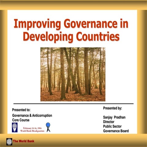 Good Governance and Anti Corruption | PPT