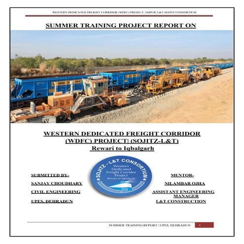 Internship Report in L&T Constructions | PDF