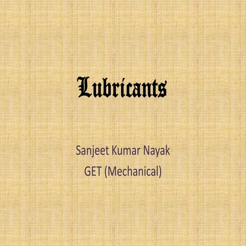 Lubricants