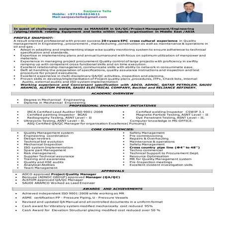 Sanjeev   cv