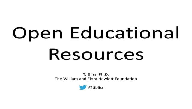 Open Educational Resources