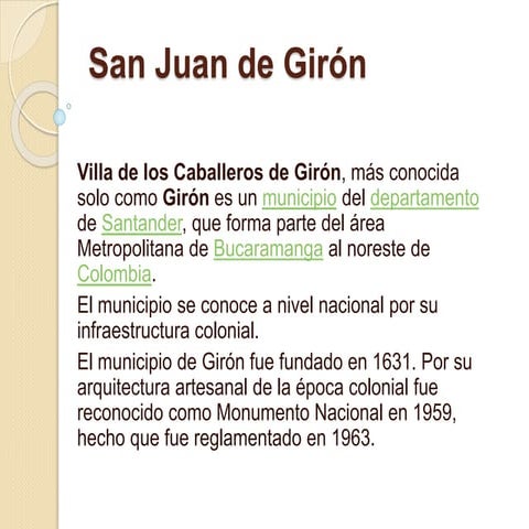 San juan de girón PPT