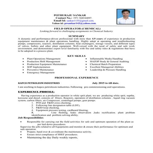 Sankar resume | PDF