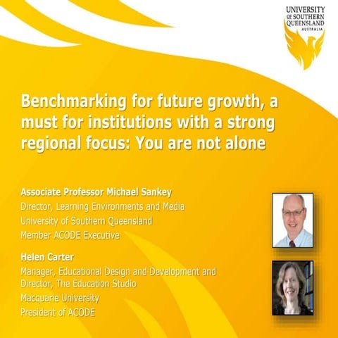 Benchmarking for future growth