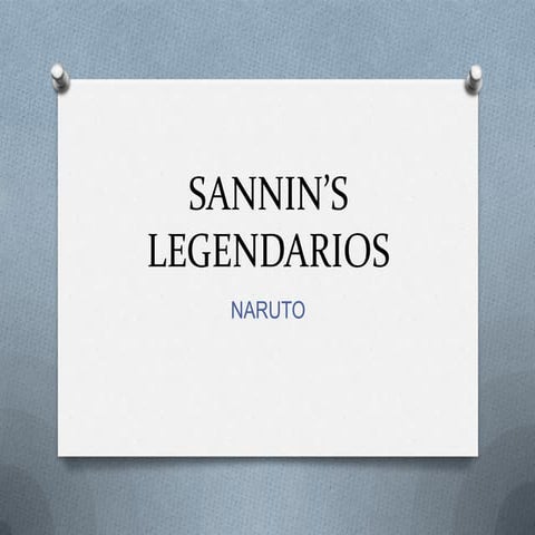 Sannin’s legendarios. horacio germán garcía