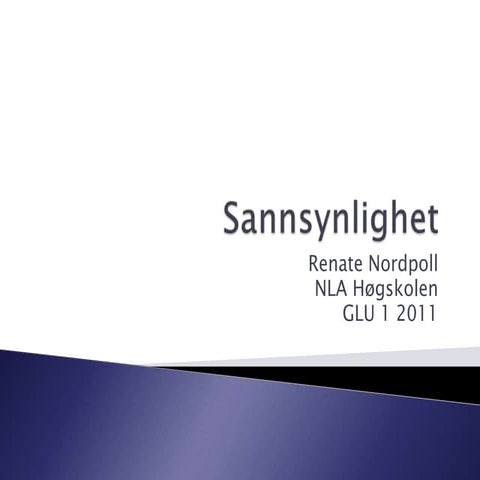 Sannsynlighet