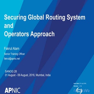 Securing global routing system and ...