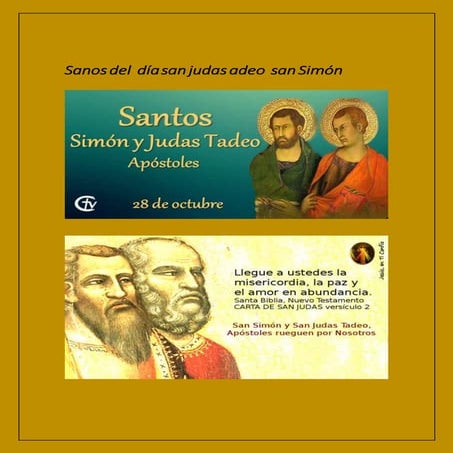 Sanos del  día san judas adeo  san simón