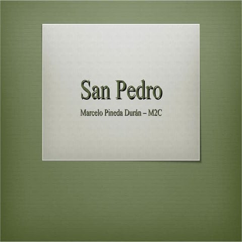 San Pedro Marcelo Pineda M2C