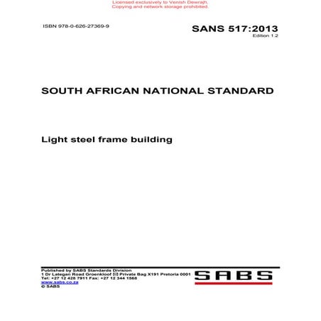 SANS 517 Mr Venish Dewrajh | PDF