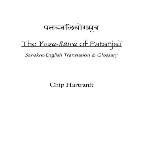 The Yoga-Sûtra of Patañjali