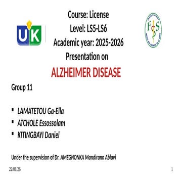 LA MALADIE Alzheimer PHYSIOPATHOLOGIE CAUSES SIGNES DIAGNOSTIQUE ...