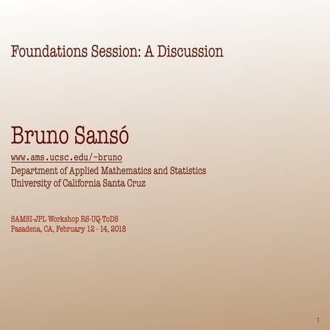 CLIM Program: Remote Sensing Workshop, Foundations Session: A Discussion - Br...