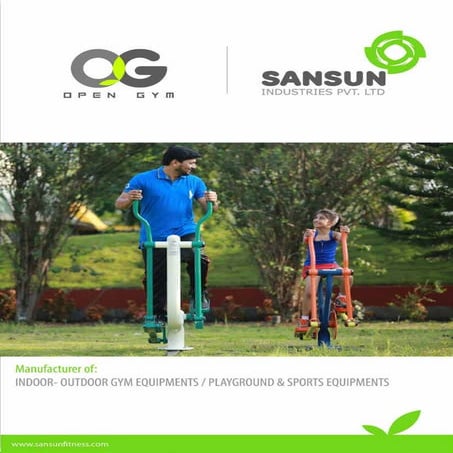 India's largest Outdoor Gym Manufacturer.
