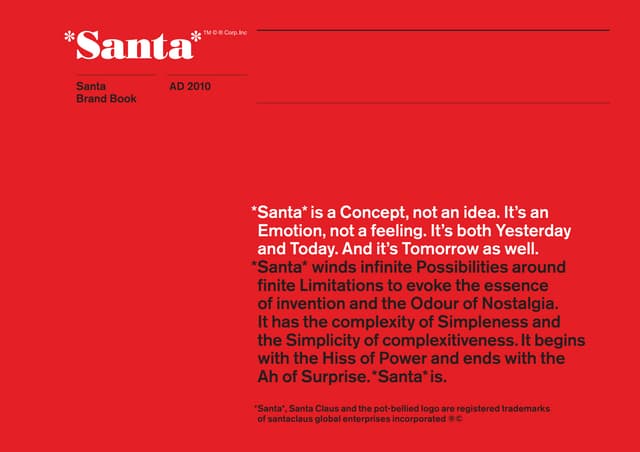 Santa Brand Book - by Quiteroom