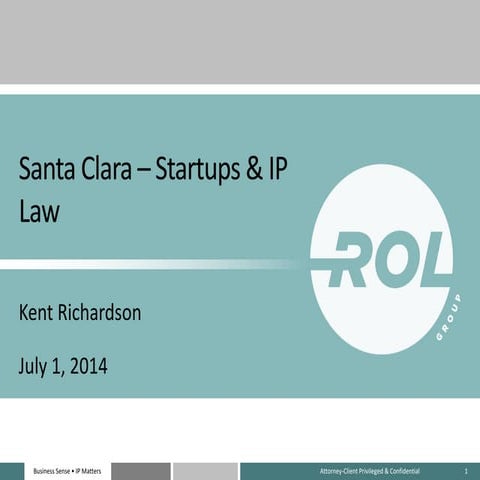 Santa Clara - Startups & IP Law