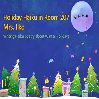 Santa clauses haiku poetry lesson