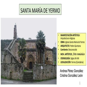 Iglesia románica de Santa María de Yermo 
