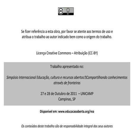 Bianca Santana - Simpósio Unicamp 2011