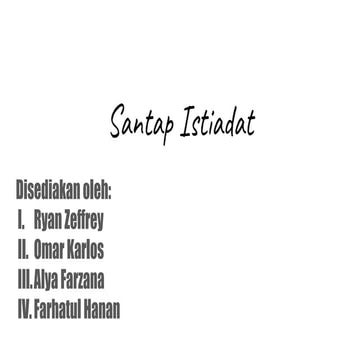 Santap istiadat