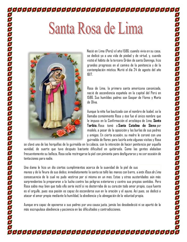 Santa rosa de lima Santa rosa de lima