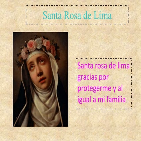 santa rosa de lima patrona del peru y de america | PPTX