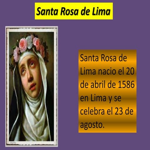 Santa rosa de lima | PPTX