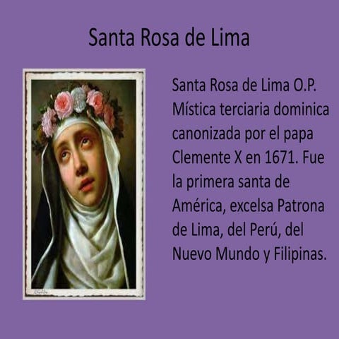Santa rosa de lima | PPTX