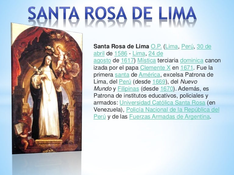Santa rosa de lima Santa rosa de lima