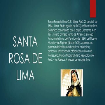 Santa Rosa de Lima | PPTX