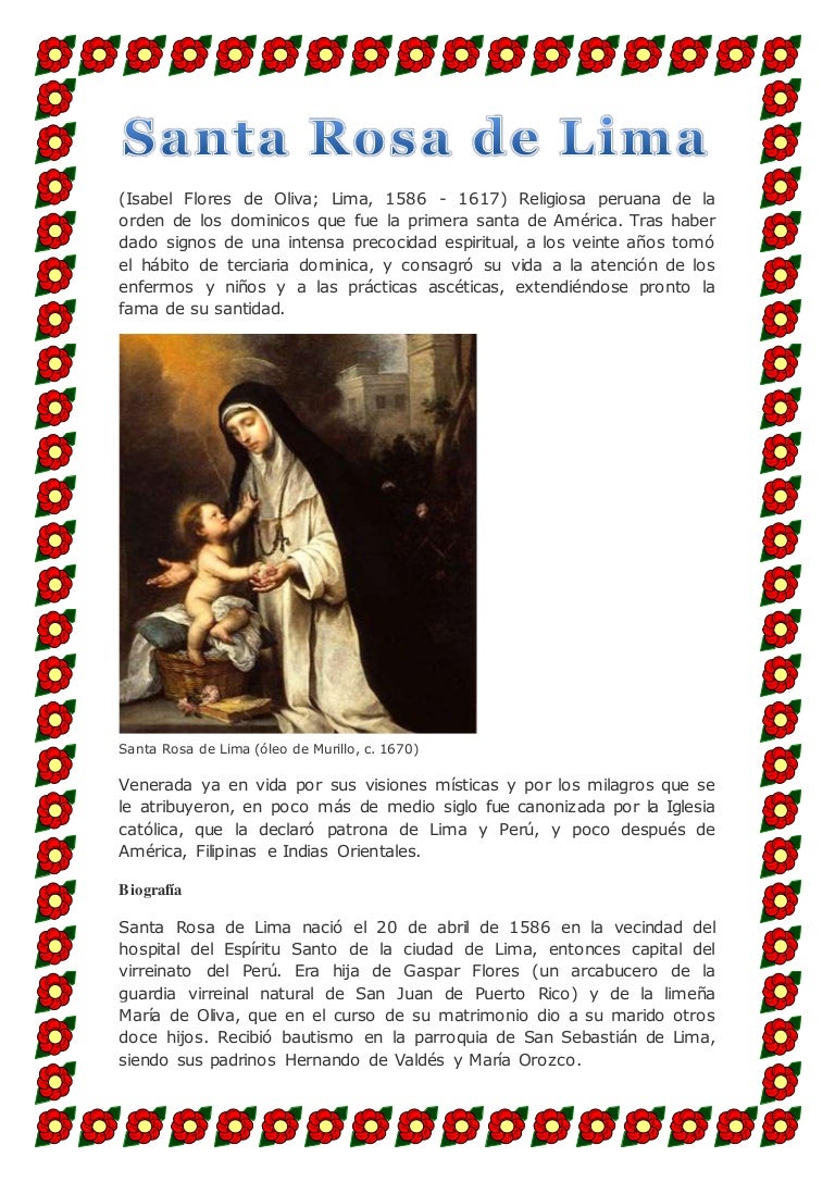 Santa rosa de lima Santa rosa de lima