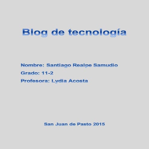 Blog de tecnologia 
