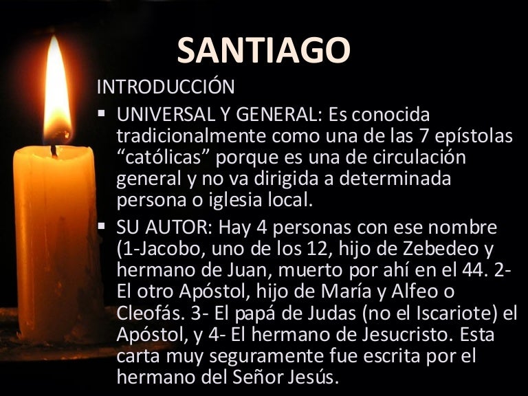 Enseñanza sobre la Carta de Santiago