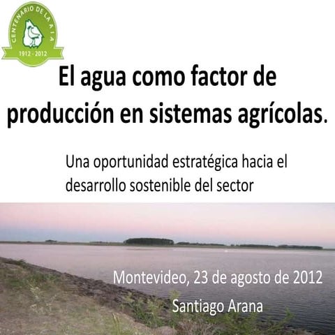 Santiago arana  agua