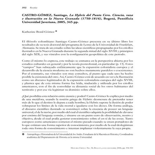 Santiago gomez castro el hibrys del punto cero