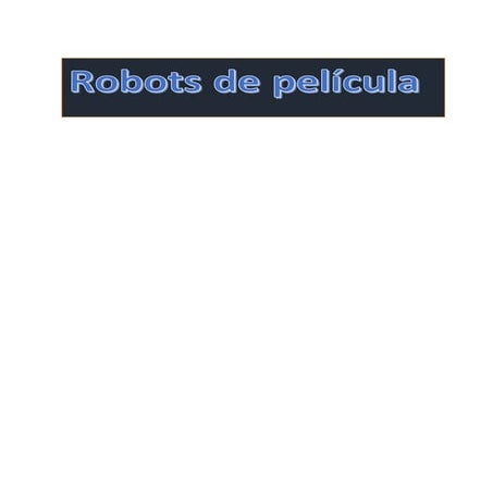 Tipos de Robotd
