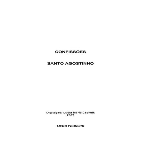 Santo agostinho -_confissoes