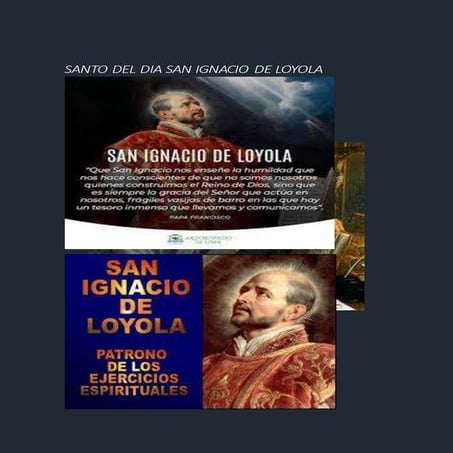 Santo del dia san ignacio de loyola