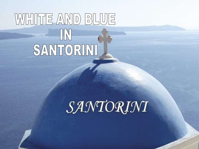 White and Blue in Santorini