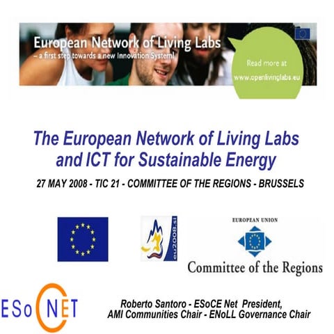 The European Network of Living Labs and ICT for Sustainable Energy
