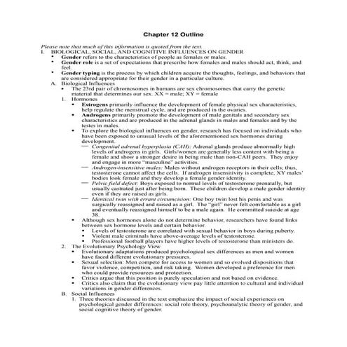 Santrock.dev psych.chpt 12.outline