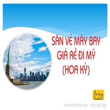 Săn vé máy bay giá rẻ đi Mỹ (Hoa Kỳ)