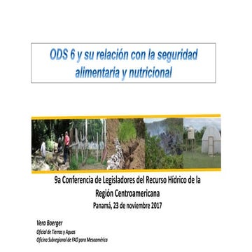 Seguridad alimentaria y ODS 6