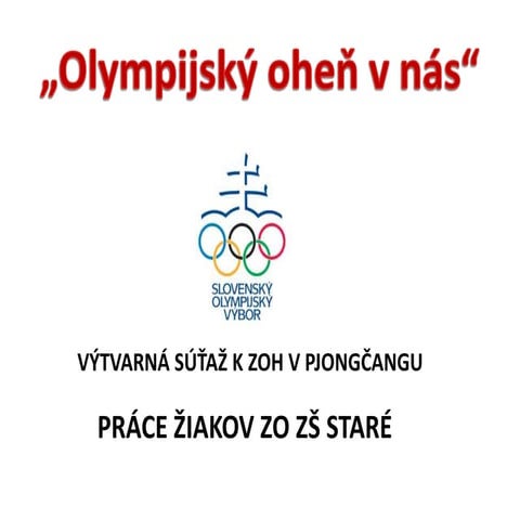 Výtvarná súťaž "Olympijský oheň v nás"