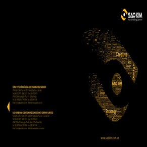 Sao Kim Branding Company Profile - Hồ sơ năng lực Công ty TNHH Giải Pháp Thương hiệu Sao Kim